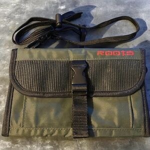 Roots Olive and Black Wallet Bag.